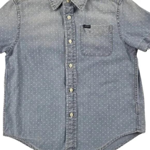 Ralph Lauren Boys Button-Down Denim Shirt Size 6 - Picture 3 of 7